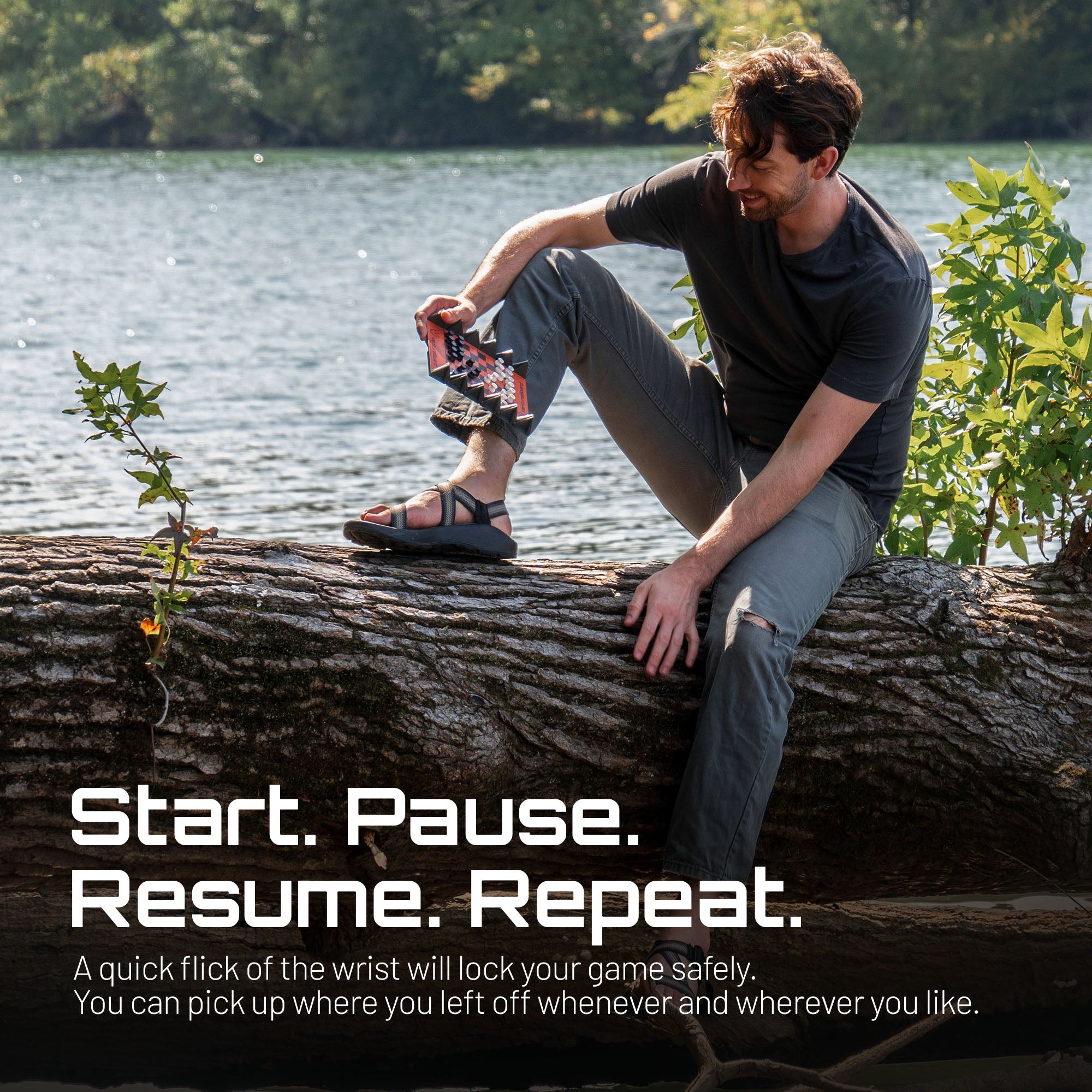 Mini Chess Set – Noir Edition | Portable Travel Chess Board