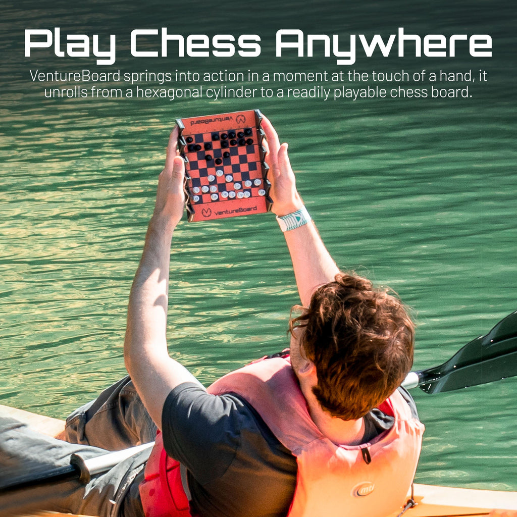 Mini Chess Set – Noir Edition | Portable Travel Chess Board