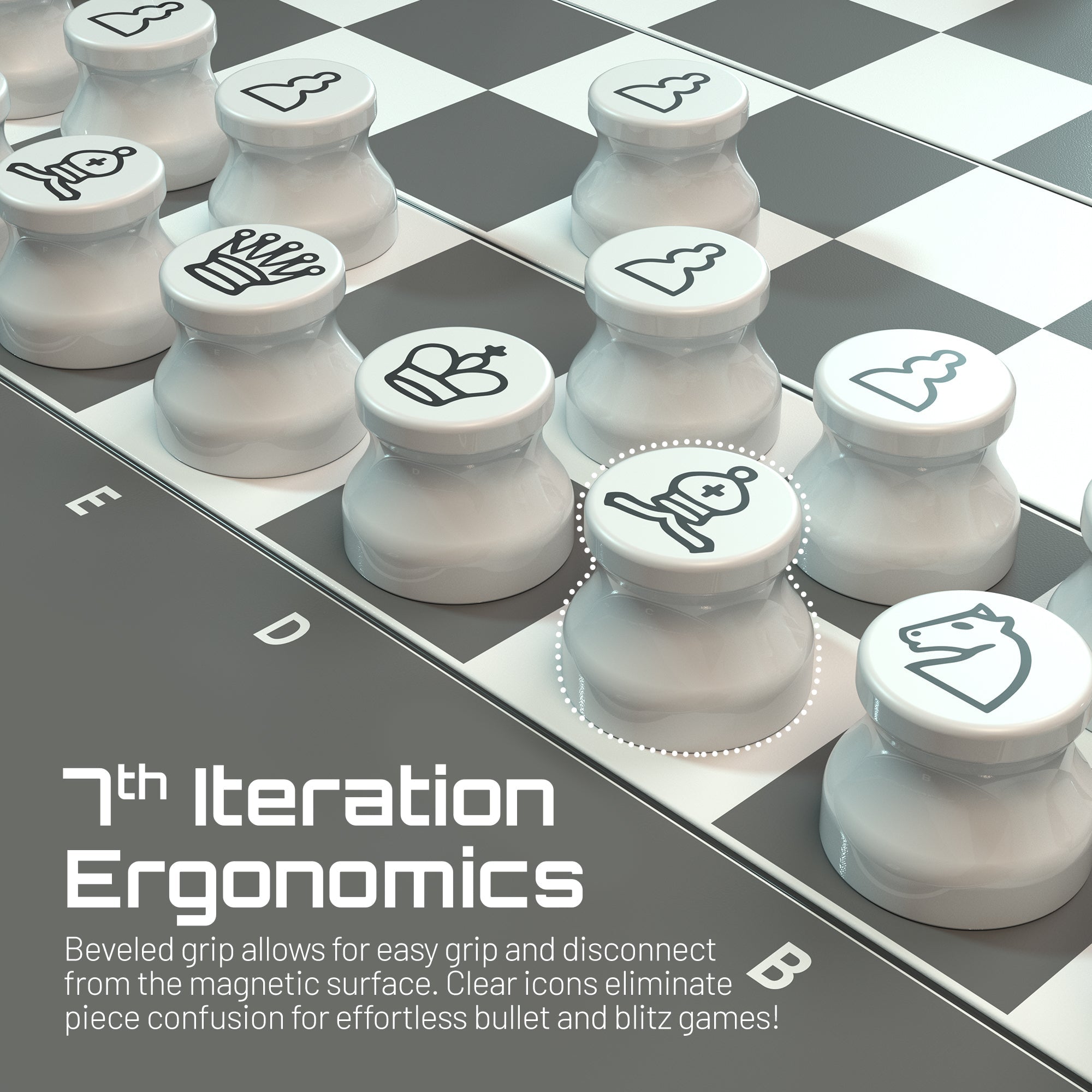 Mini Chess Set – Noir Edition | Portable Travel Chess Board